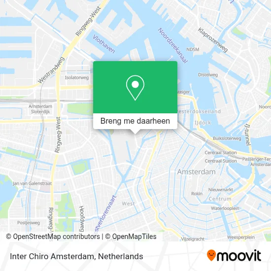 Inter Chiro Amsterdam kaart