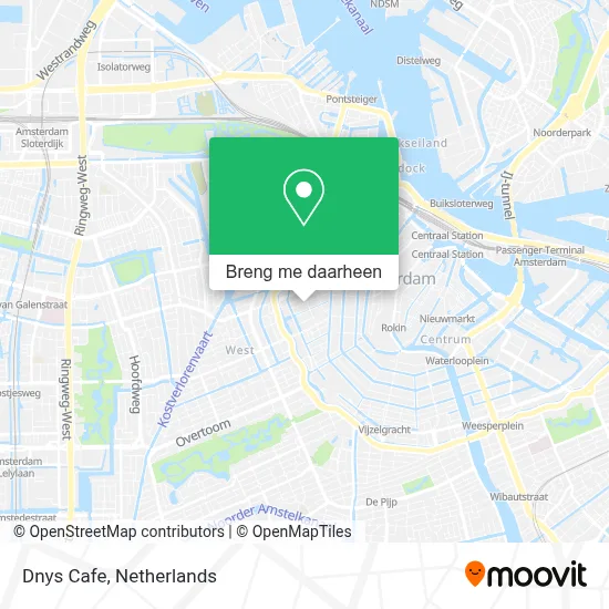 Dnys Cafe kaart