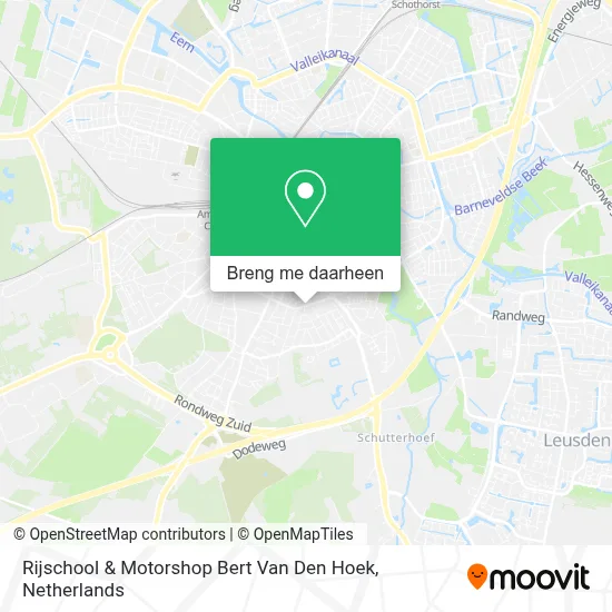 Rijschool & Motorshop Bert Van Den Hoek kaart