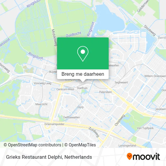 Grieks Restaurant Delphi kaart