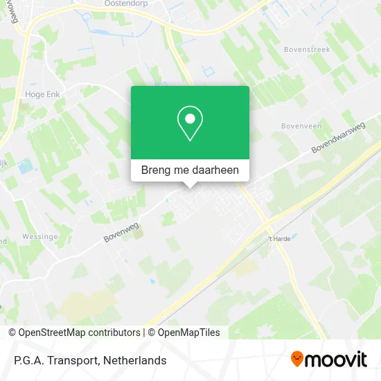 P.G.A. Transport kaart