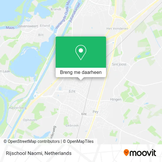 Rijschool Naomi kaart