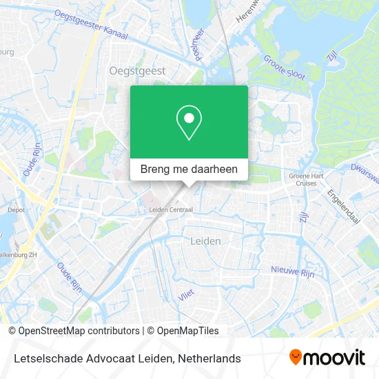 Letselschade Advocaat Leiden kaart