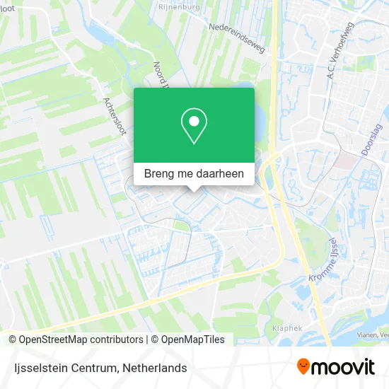 Ijsselstein Centrum kaart