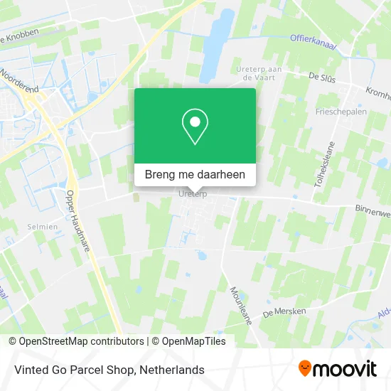 Vinted Go Parcel Shop kaart