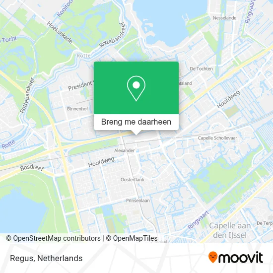 Regus kaart