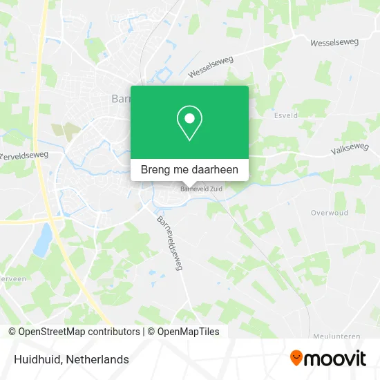 Huidhuid kaart