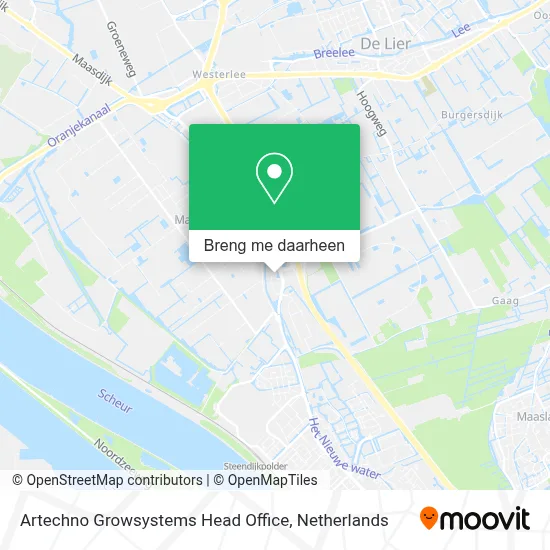 Artechno Growsystems Head Office kaart