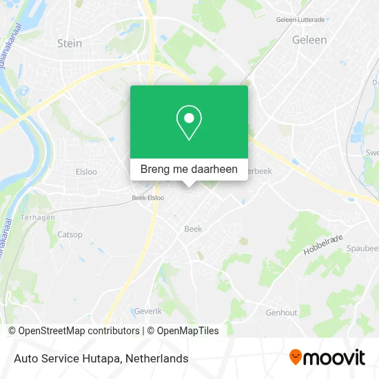 Auto Service Hutapa kaart