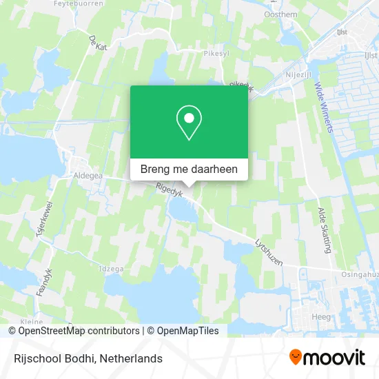 Rijschool Bodhi kaart