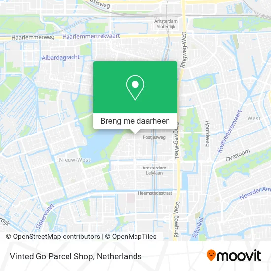 Vinted Go Parcel Shop kaart