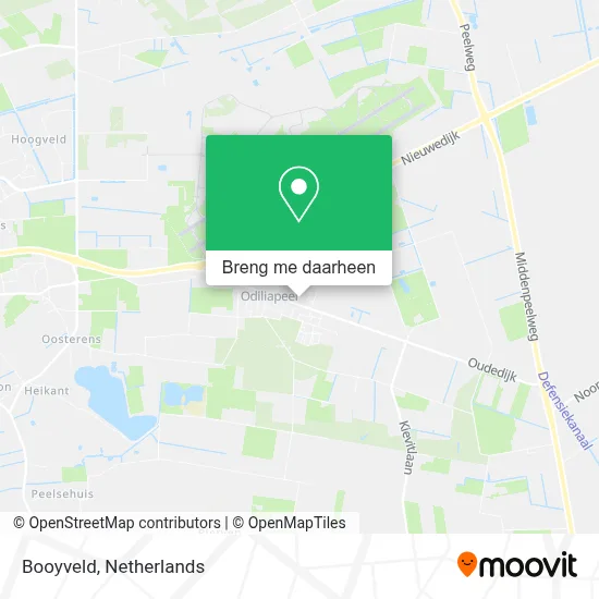 Booyveld kaart