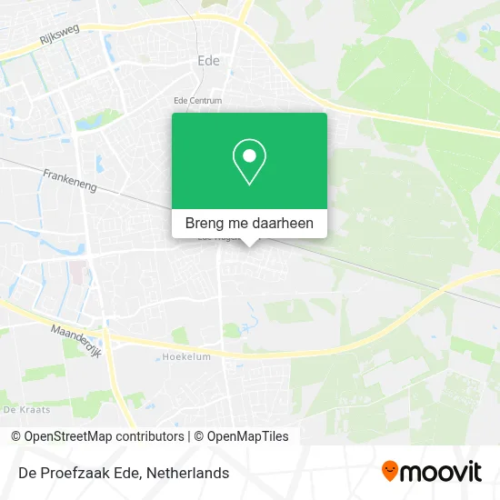 De Proefzaak Ede kaart
