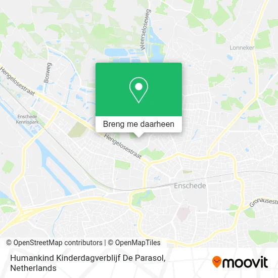Humankind Kinderdagverblijf De Parasol kaart