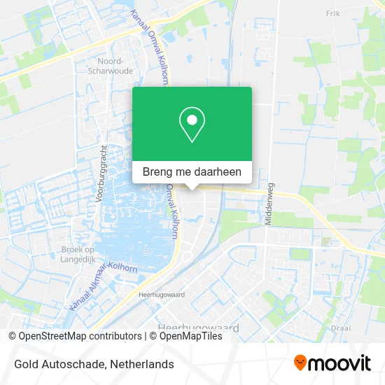 Gold Autoschade kaart