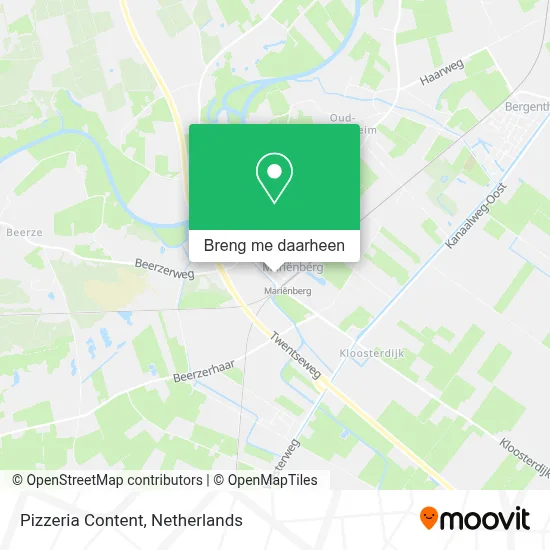Pizzeria Content kaart