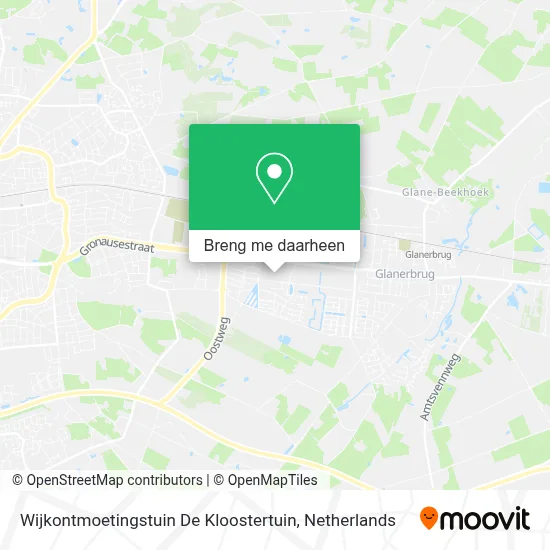 Wijkontmoetingstuin De Kloostertuin kaart