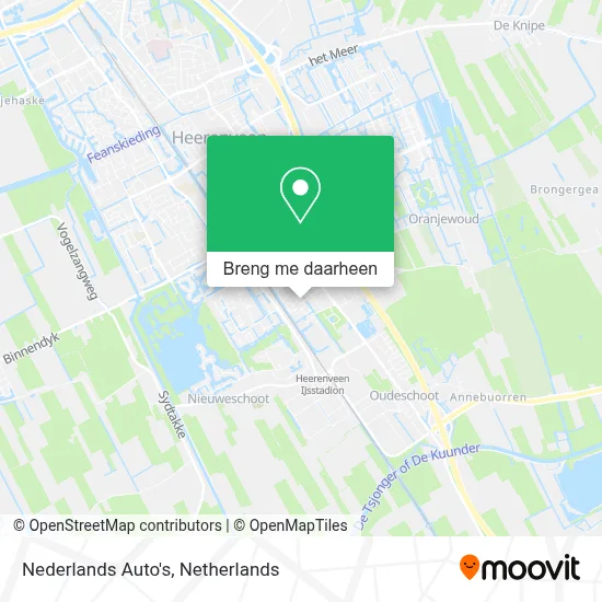 Nederlands Auto's kaart