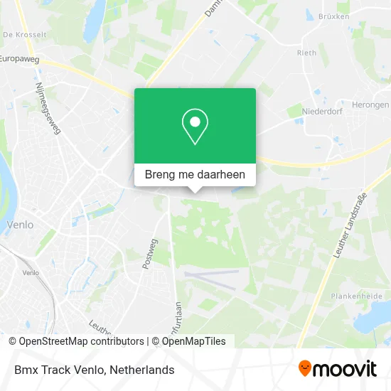 Bmx Track Venlo kaart