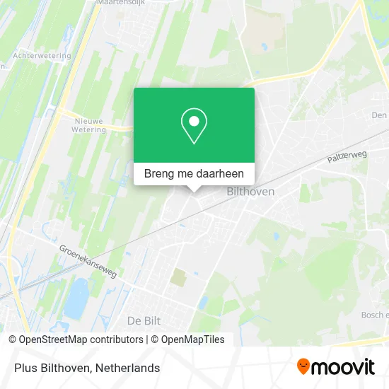 Plus Bilthoven kaart