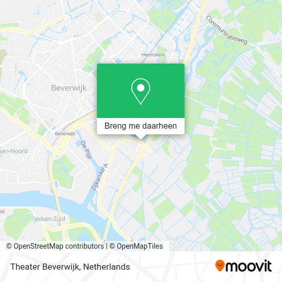 Theater Beverwijk kaart