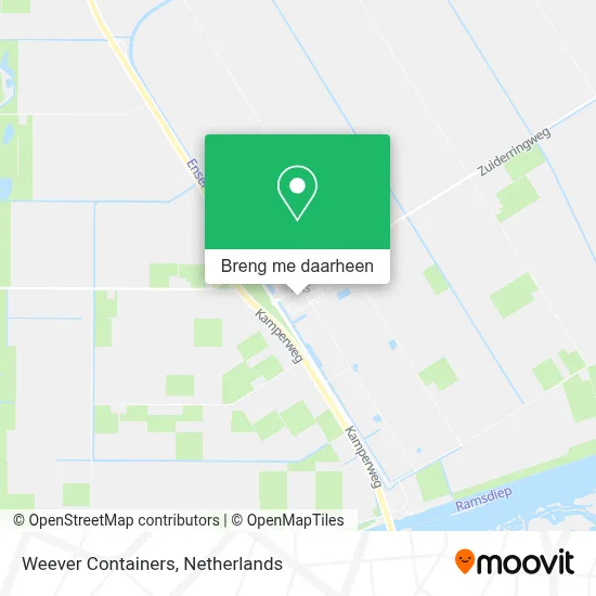 Weever Containers kaart