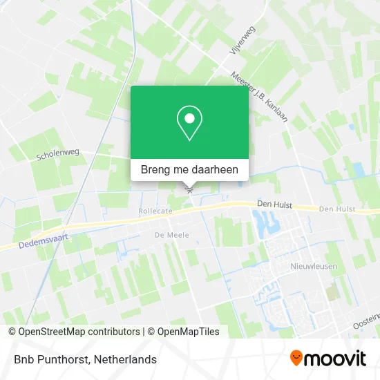 Bnb Punthorst kaart
