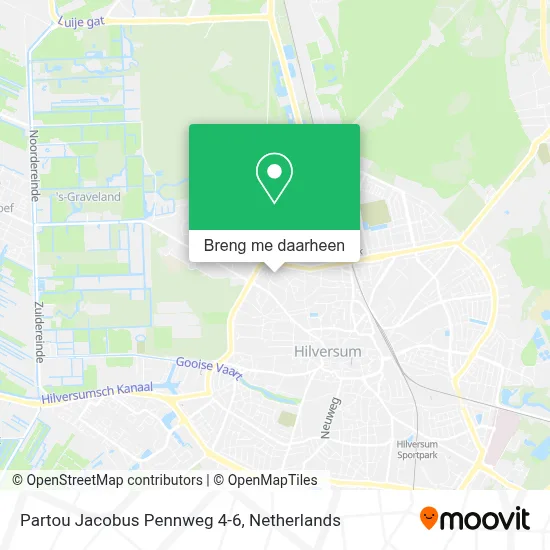 Partou Jacobus Pennweg 4-6 kaart