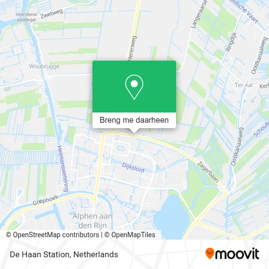 De Haan Station kaart