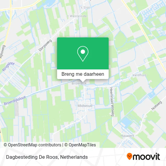 Dagbesteding De Roos kaart