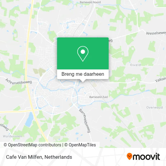Cafe Van Milfen kaart