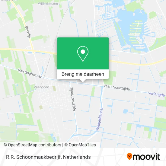 R.R. Schoonmaakbedrijf kaart