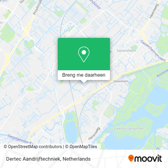 Dertec Aandrijftechniek kaart