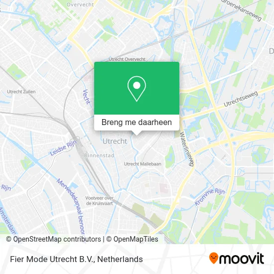 Fier Mode Utrecht B.V. kaart