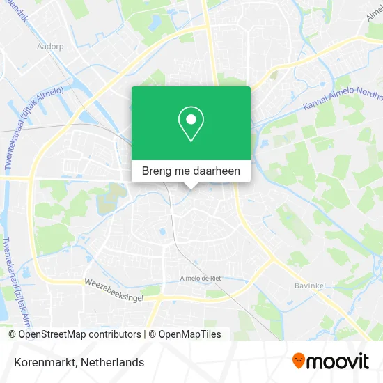 Korenmarkt kaart