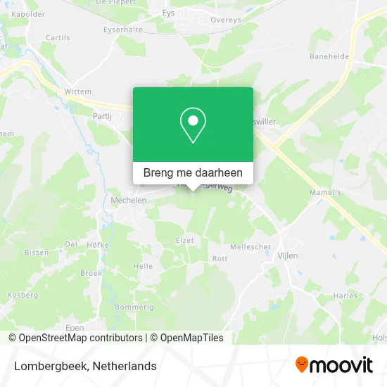 Lombergbeek kaart