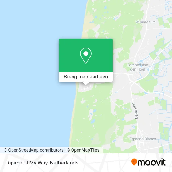 Rijschool My Way kaart