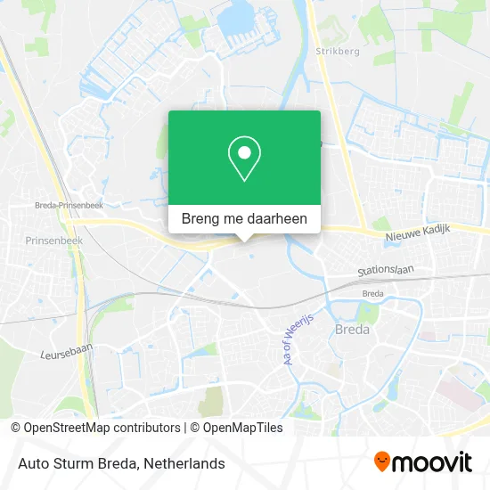 Auto Sturm Breda kaart