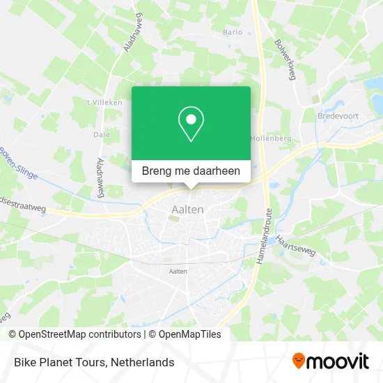 Bike Planet Tours kaart