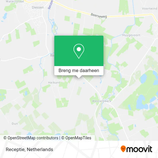 Receptie kaart
