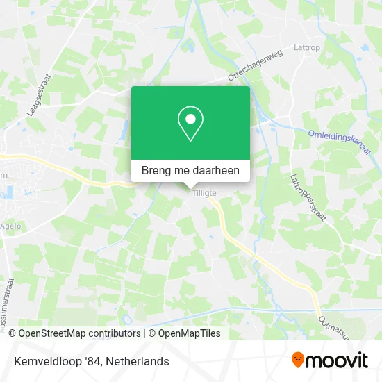 Kemveldloop '84 kaart