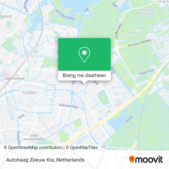 Autohaag Zeeuw Kia kaart