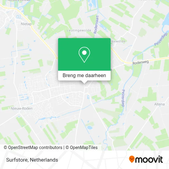 Surfstore kaart