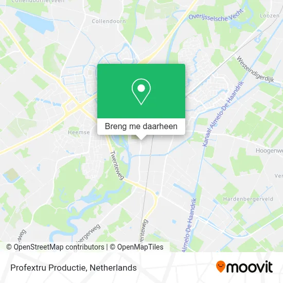 Profextru Productie kaart