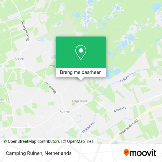 Camping Ruinen kaart