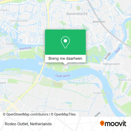 Rodeo Outlet kaart