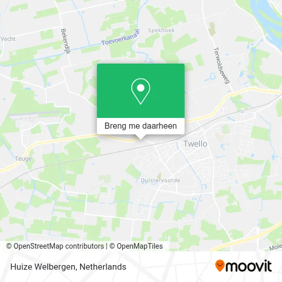 Huize Welbergen kaart