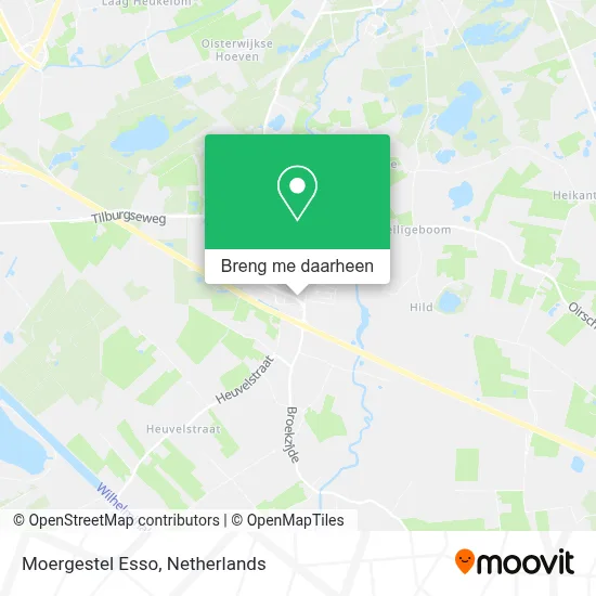 Moergestel Esso kaart
