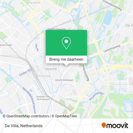 De Villa kaart