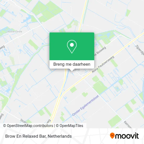 Brow En Relaxed Bar kaart